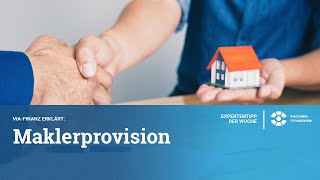 Maklerprovision bei Immobilienmakler | TV Folge aus  Expertentipp der Woche