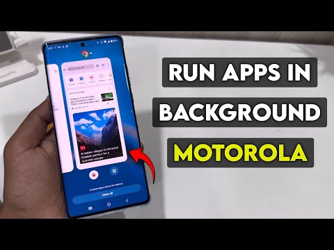 How to run background apps in Motorola mobile | Background power in motorola
