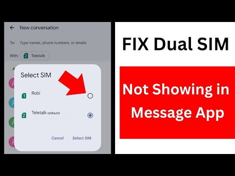 Dual SIM Option Missing from Message App | How to Change Default SIM for SMS in Android