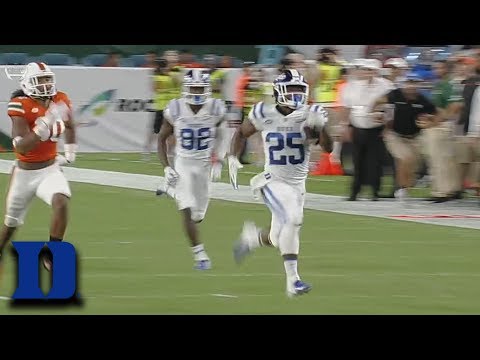 Duke RB Deon Jackson 75-Yard TD Run on Opening Play