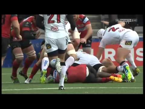 Oyonnax v Ulster 10/01/2016 Craig Gilroy Try