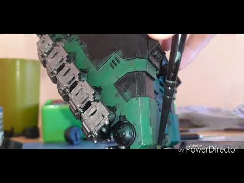 Warhammer 40k painting tutorial repulsor #3. Final tutorial of painting the repulsor