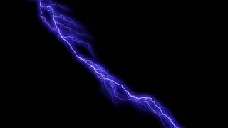 Lighting strike effect video overlay thunder storm