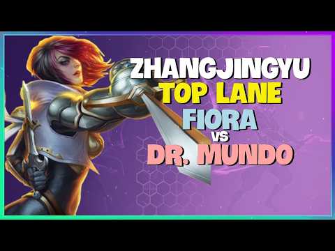 ZhangJingyu Fiora : This Dude is CRUSHING Dr Mundo on the CN Super Server