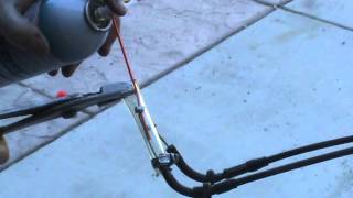 How to lube your motorcycle throttle and clutch cable the cheap way!  No special 