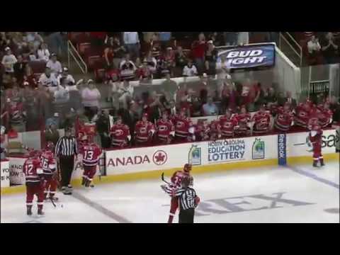 Eric Staal Hat Trick vs Canadiens 4/8/2010