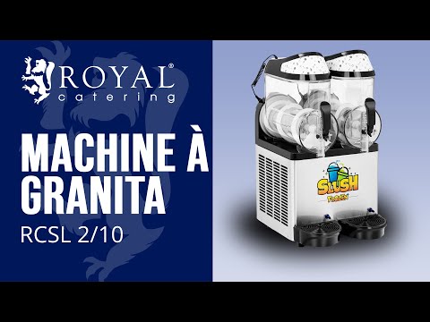 Vidéo - Machine à granita - 2 x 10 l - LED