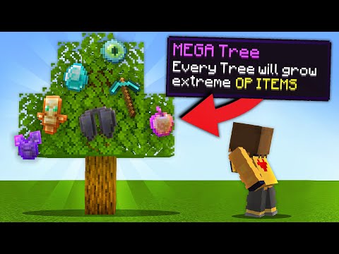 Minecraft, But Trees Drop OP Items...