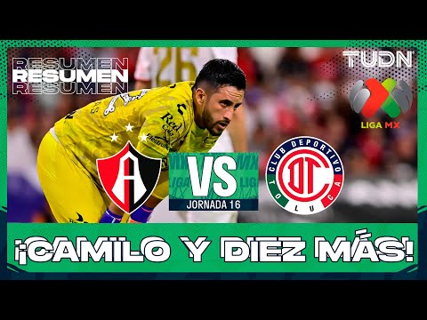Highlights and goals - Atlas vs Toluca | Liga MX - Matchday 16 Apertura 2025 | TUDN