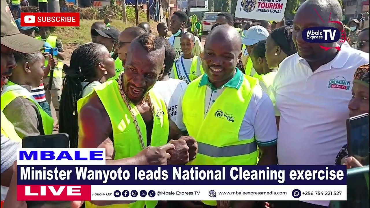 Minister Lydia Wanyoto Mutende leads National Cleaning Exercise in Mbale City ahead of WTD 