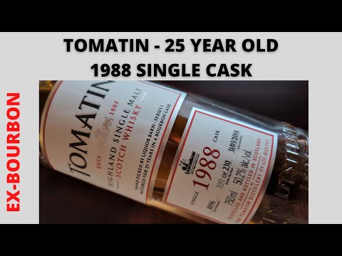 Tomatin 25 year-Old 1988 Single Cask:  # 365
