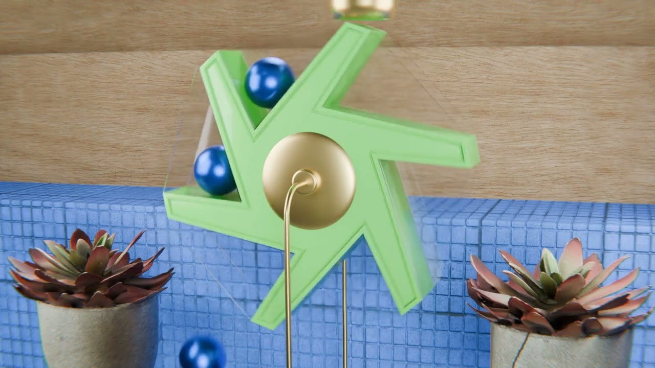 Pinwheel Loop Animation 3D Model