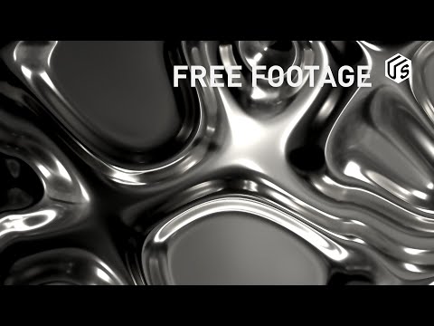 Metallic Liquid Background  HD | Free Footage