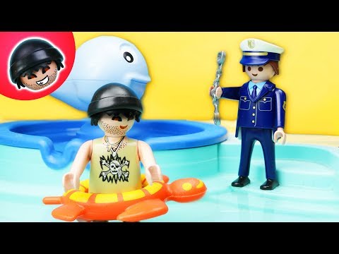 KARLCHEN KNACK -  Karlchens Flucht ins Schwimmbad - Playmobil Polizei Film #120