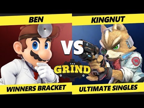 Smash Ultimate Tournament - AQG | Ben (Dr. Mario) Vs. KingNut (Fox) The Grind 105 Winners Round 2