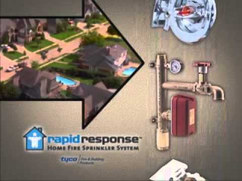 Tyco Rapid Response Home Fire Sprinkler System