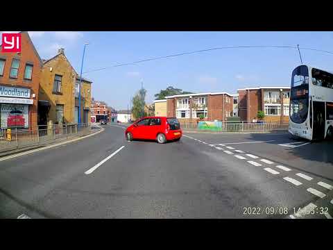 Driving thru Rothwell, LEEDS.