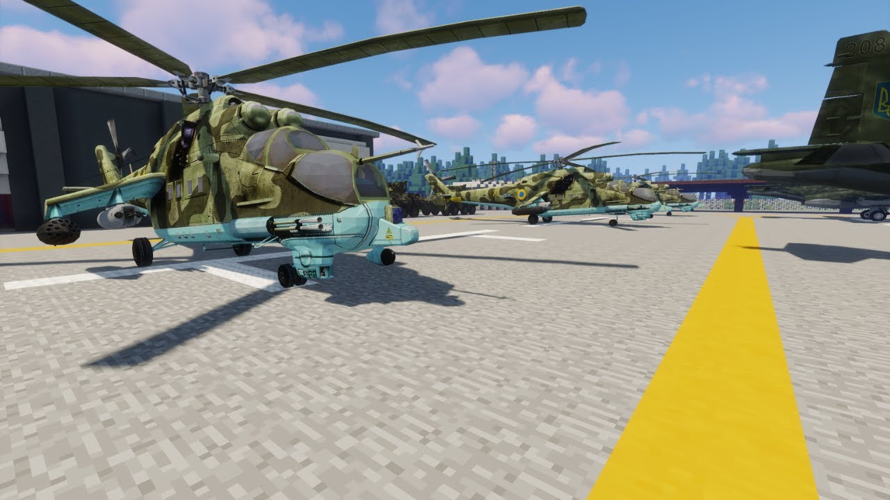Mcheli Addon: Ukrainian Mi-24p Minecraft Mod