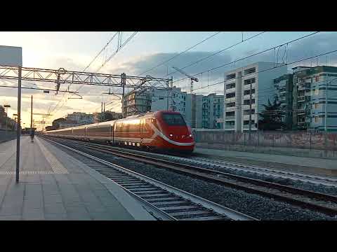 L'ETR500.40 CON LE CARROZZE NELLA NUOVA LIVREA FRECCIAROSSA PER LA PRIMA VOLTA IN PUGLIA