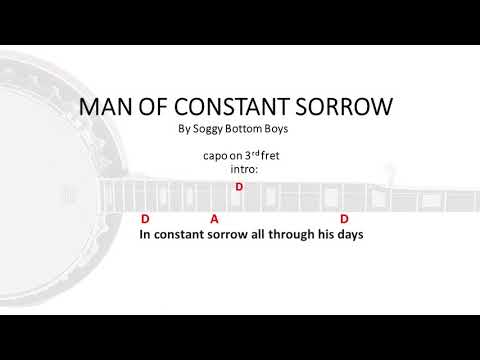 Man of Constant Sorrow by Soggy Bottom Boys - Easy acoustic chords and lyrics
