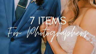 7 Essential Items For Wedding Photographers | 12 Days of Christmas: Wedding Photography Edition