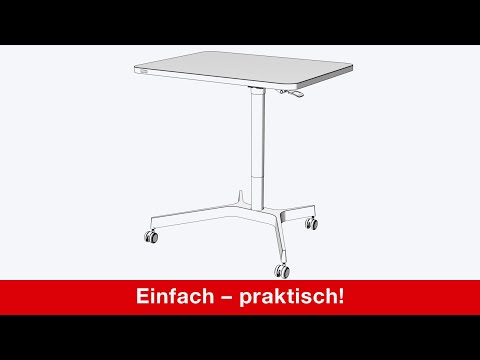 Artikelvideo 2 für AKTION: LEITZ Ergo höhenverstellbarer Schreibtisch weiß rechteckig, 4-Fuß-Gestell weiß 80,0 x 60,0 cm mit 15 Euro CashBack, Artikelnummer 401509