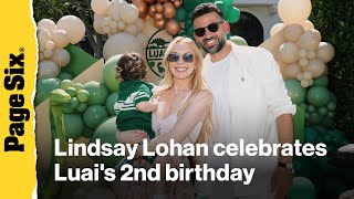 Lindsay Lohan shares rare photos of son Luai to celebrate second birthday