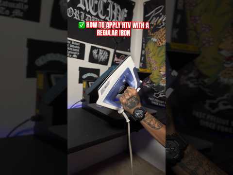 ✅ How To Make T Shirts with a regular iron and HTV #Shorts #iron #hacks #tipsandtricks