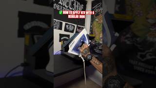 ✅ How To Make T Shirts with a regular iron and HTV #Shorts #iron #hack