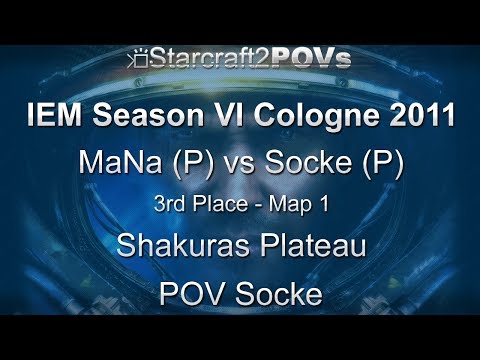 SC2 WoL - IEM Season VI Cologne 2011 - MaNa vs Socke - 3rd Place - Map 1 - Shakuras Plateau - Socke