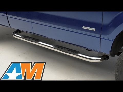 2009-2014 F-150 Raptor Series 3\" Nerf Bar - Polished Stainless Steel Review & Install