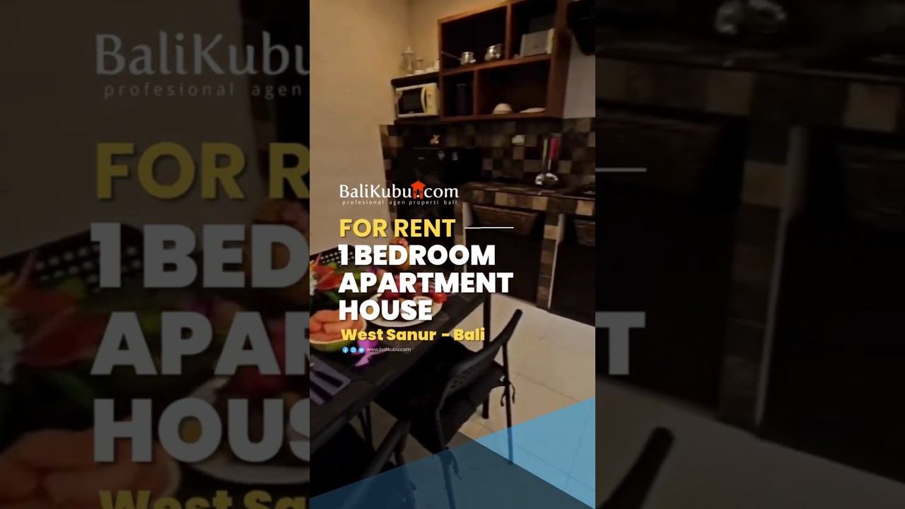 Amr-155.Sob | Charming 1Br Private Apartment For Monthly Rent In Sanur - Cozy Living Near The Beach