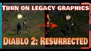 Diablo 2: Resurrected Legacy Graphics - How To Toggle and Demonstration (Nintendo Switch)