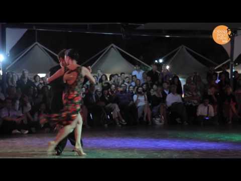  Michelle Marsidi  and  Joachim Dietiker  are  dancing  to  "  La Melodia Del Corazon  "  at  Catania Tango Festival  in  2016