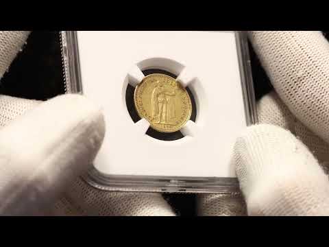 Lot 21 Hungary 10 Korona 1896 KB NGC AU55