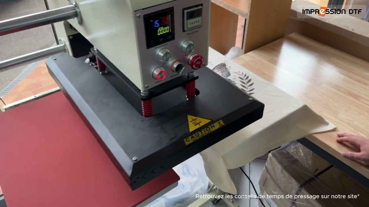 Tutoriel pose DTF Textile