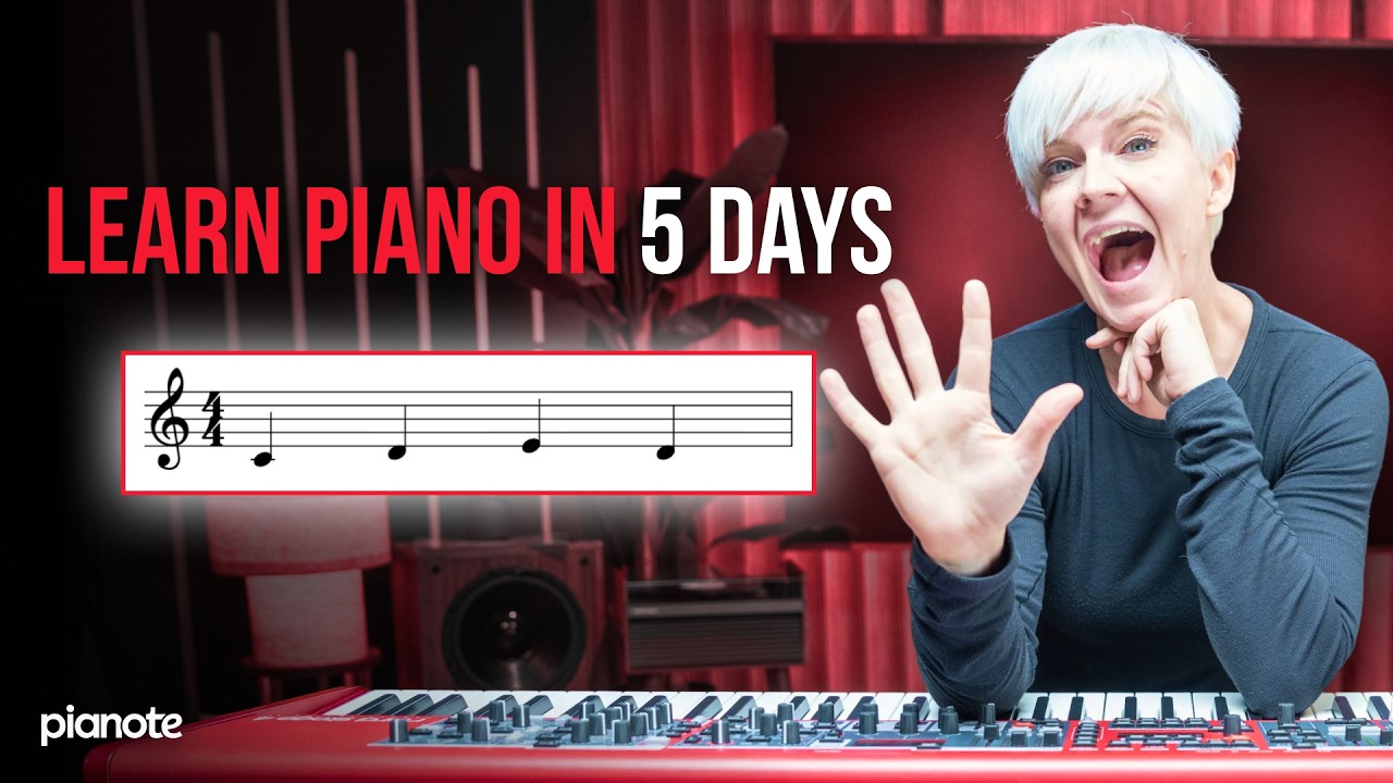5 Days To Learning Piano (Beginner Piano Lesson)