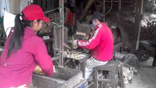 preview picture of video 'Chop sticks factory, Mai Chau District, Hoa Binh, Vietnam'