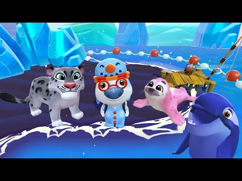 Explore The New Ice Island! My Talking Hank Islands Gameplay Walkthrough