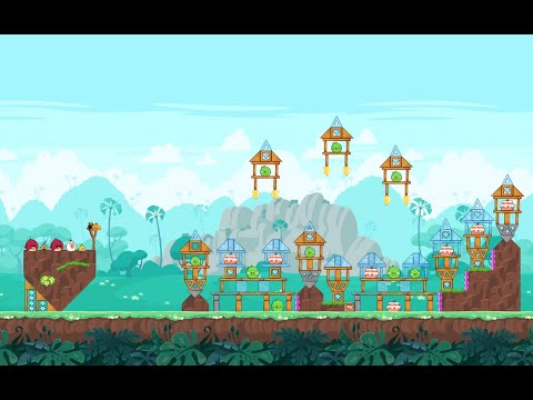 Angry Birds Friends Level 107 Three Star Walkthrough