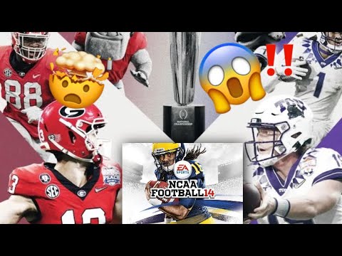 2023 CFB National Championship #3 TCU vs #1 GEORGIA | NCAA 2014 Simulation *video has no sound*