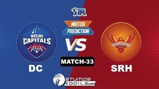 Delhi capitals take Sunrisers Hyderabad in match 33 of the vivo IPL 2021