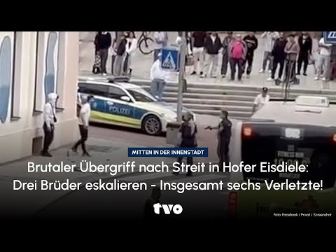Brutal attack after argument in Hof ice cream parlor: Three brothers escalate - A total of six in...