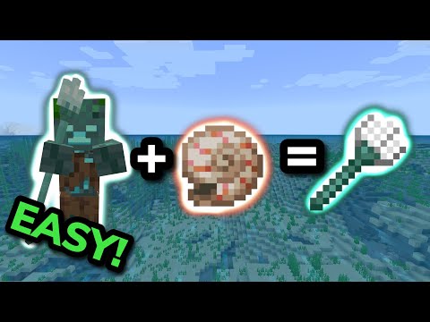 3 EASIEST WAYS TO GET TRIDENTS in Minecraft Bedrock (MCPE/Xbox/PS4/Nintendo Switch/Windows10)