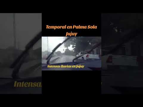 TEMPORAL EN #palmasolajujuy con intensas lluvias. Palma Sola Dto Santa Bárbara Pcia de #Jujuy