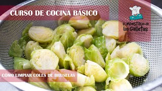 07 Cómo limpiar y cocer coles de bruselas - CURSO DE COCINA