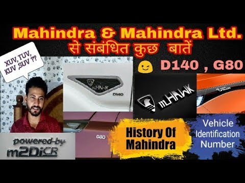 51) Everything Related to Mahindra & Mahindra ~ Hindi || Xuv, Tuv, Kuv, D140, G80, mhawk, Meaning ? Video
