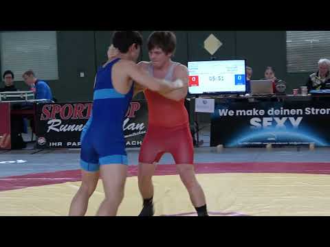 Wrestling / Ringen, LM Sachsen 2023, Junioren, Greco, 77 kg, Kleinfeld - Mooshake