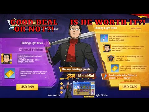 FIRST HERO PACK!!! METAL BAT!!! SEASON 1!!! One Punchman: The Strongest