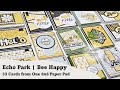 Echo Park | Bee Happy | 33 Cards from One 6x6 Paper Pad